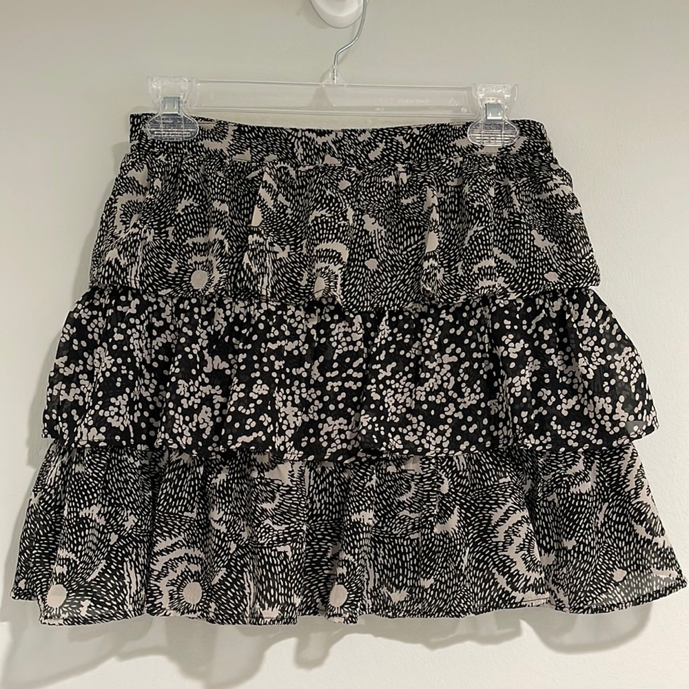 Walter Baker Ruffle Tiered Mini Skirt